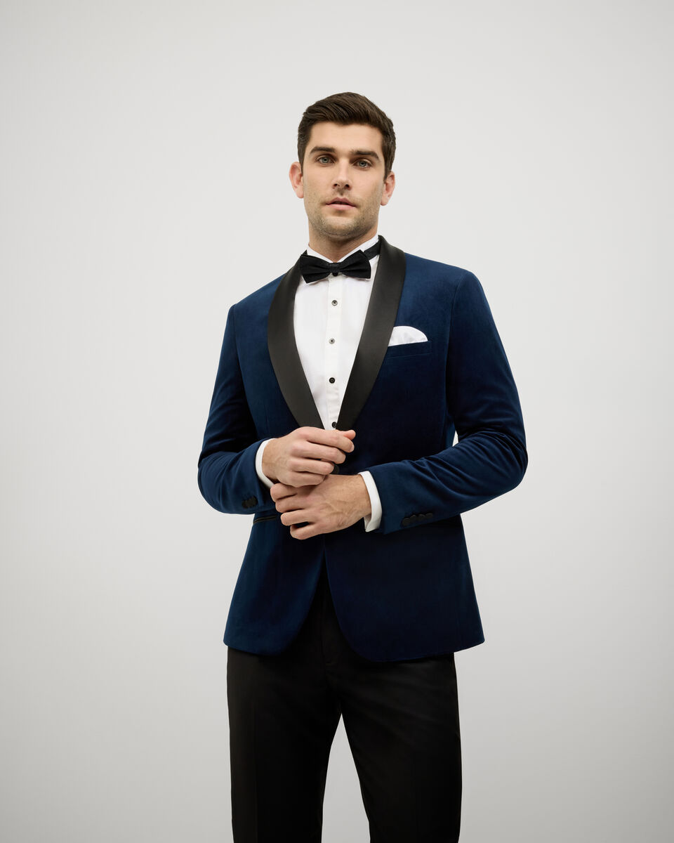 Black Tie Velvet Tuxedo, Midnight, hi-res